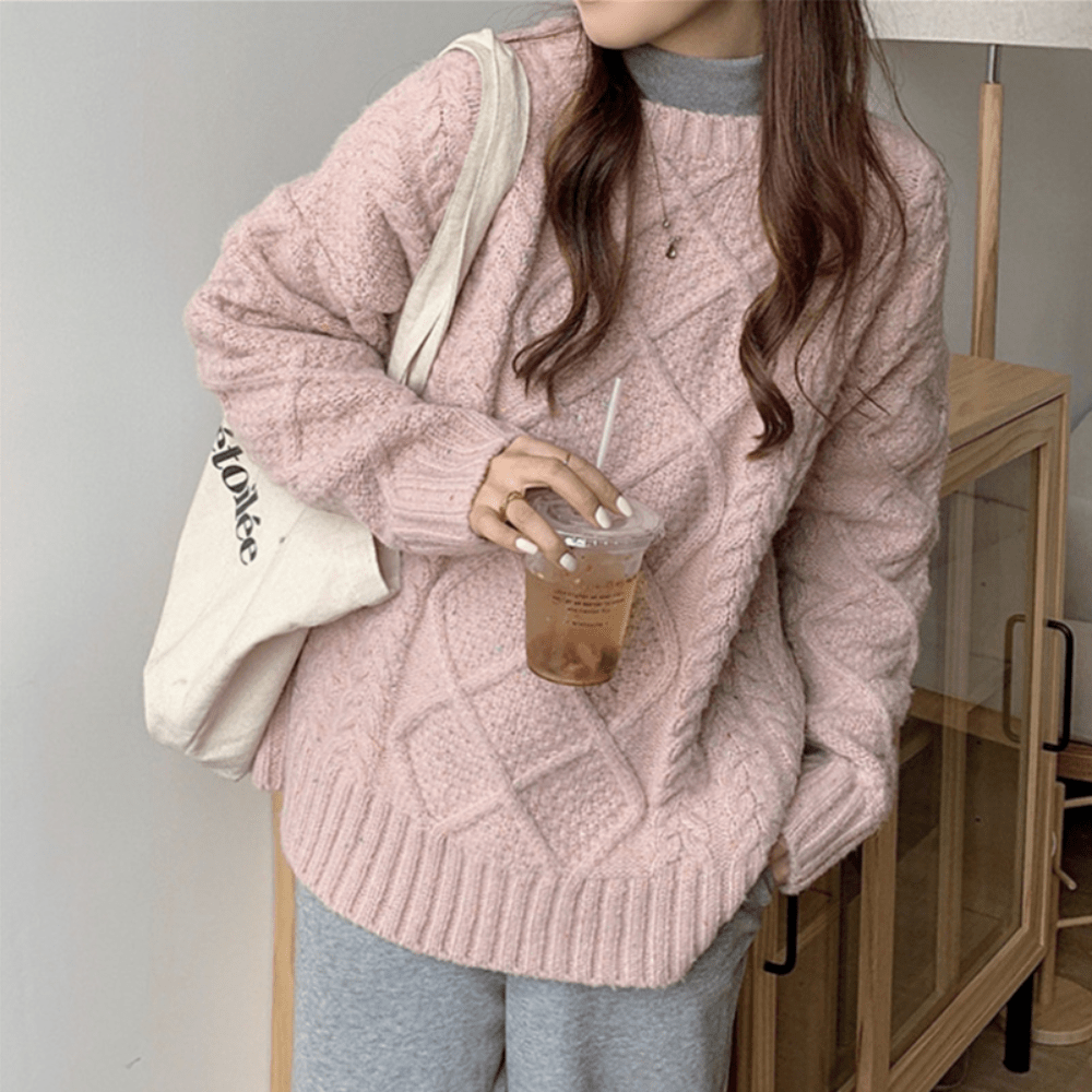 Magnolia Kabelstrickpullover