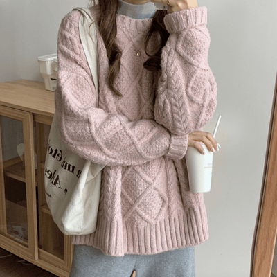 Magnolia Kabelstrickpullover