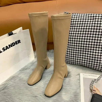 Marinella Kniehohe Blockabsatz-Stiefel