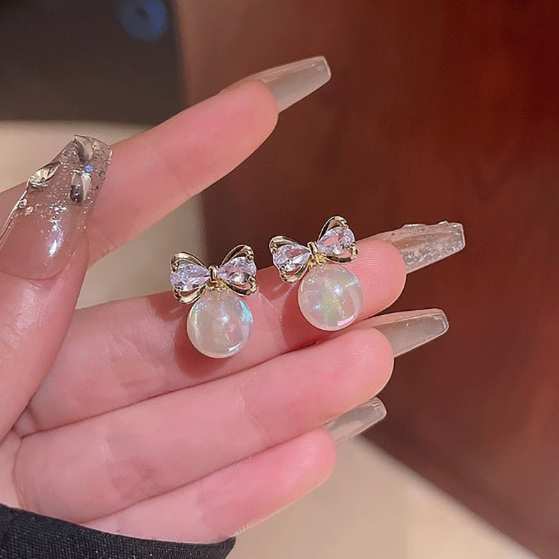 Micara - Pearl-fect Bows - Ohrringe