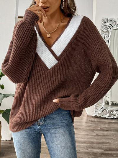 Raquel Strickpullover mit überschnittenen Schultern