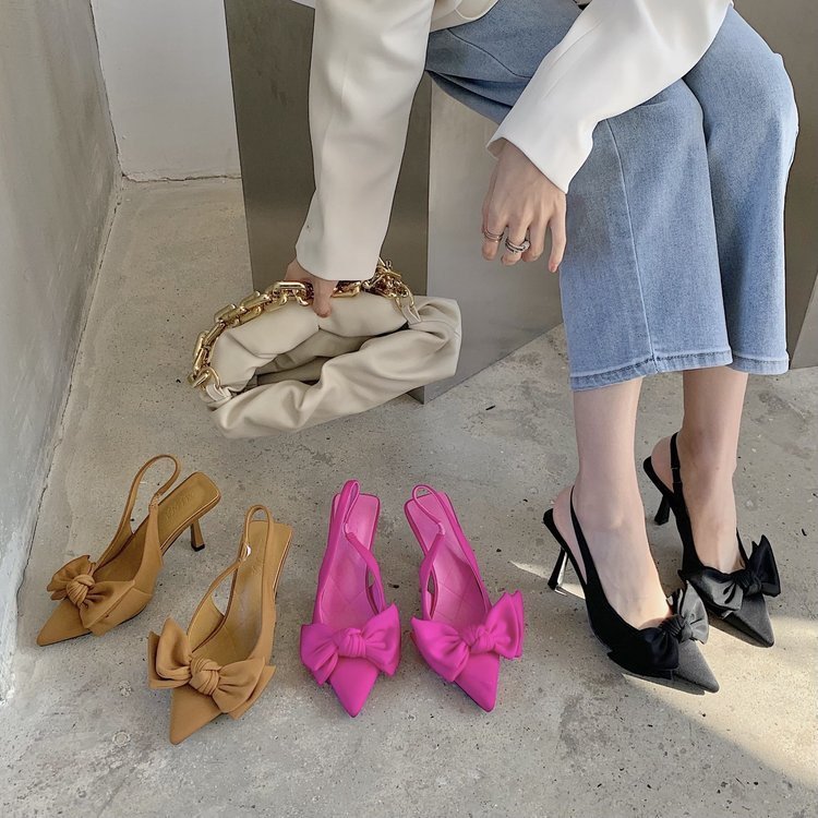 Savannah Schleifen-Slingback-Absätze