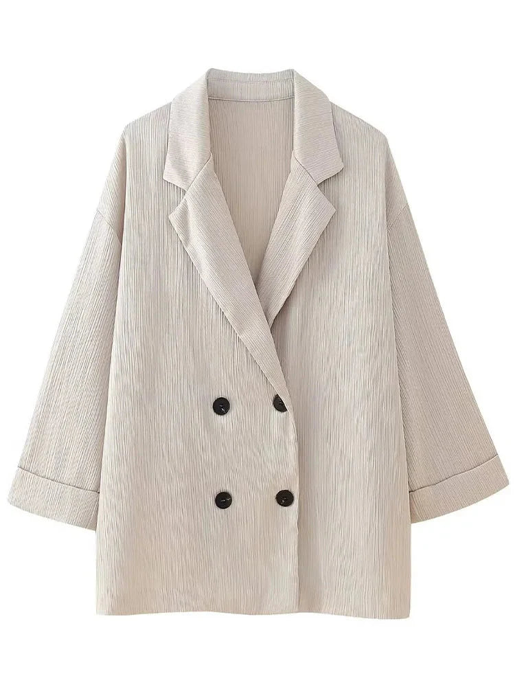 Trixia Lose Blazer und Hosen-Set