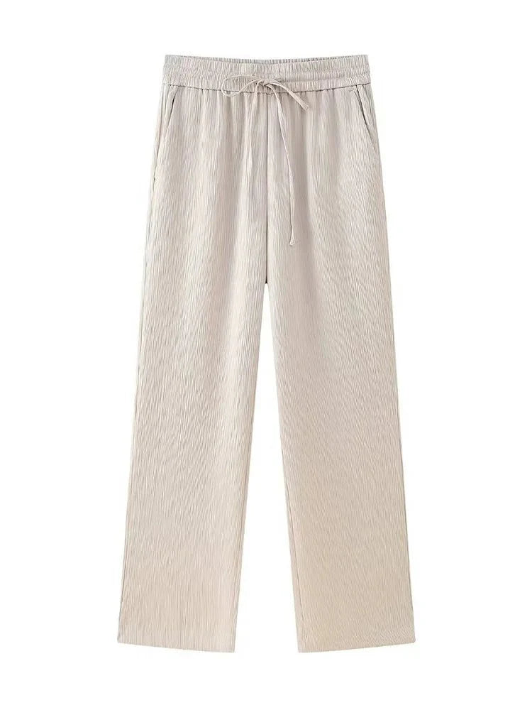 Trixia Lose Blazer und Hosen-Set