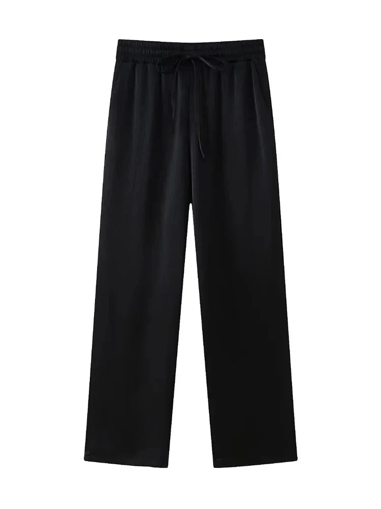 Trixia Lose Blazer und Hosen-Set