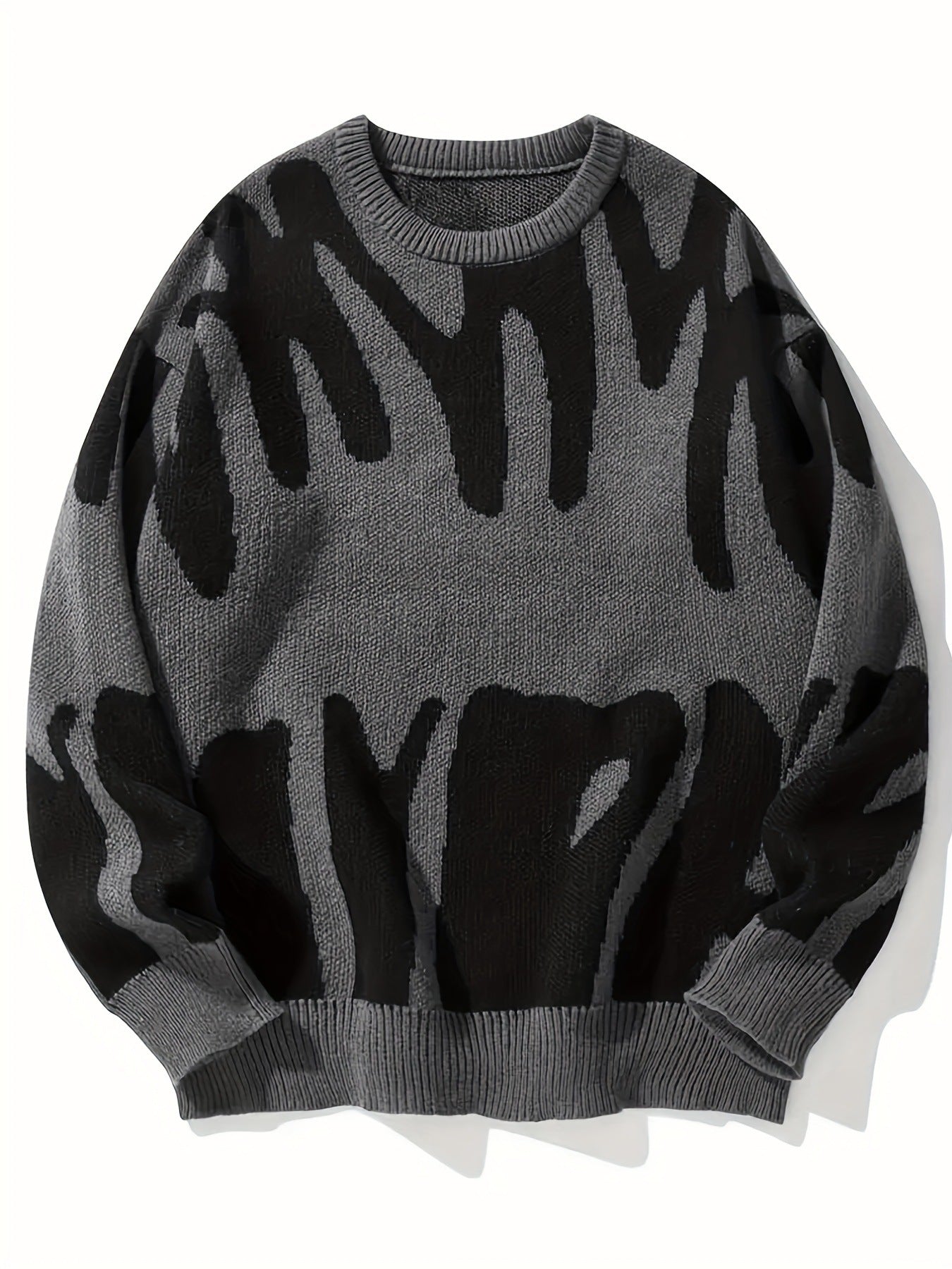 Verner Grafik-Strickpullover