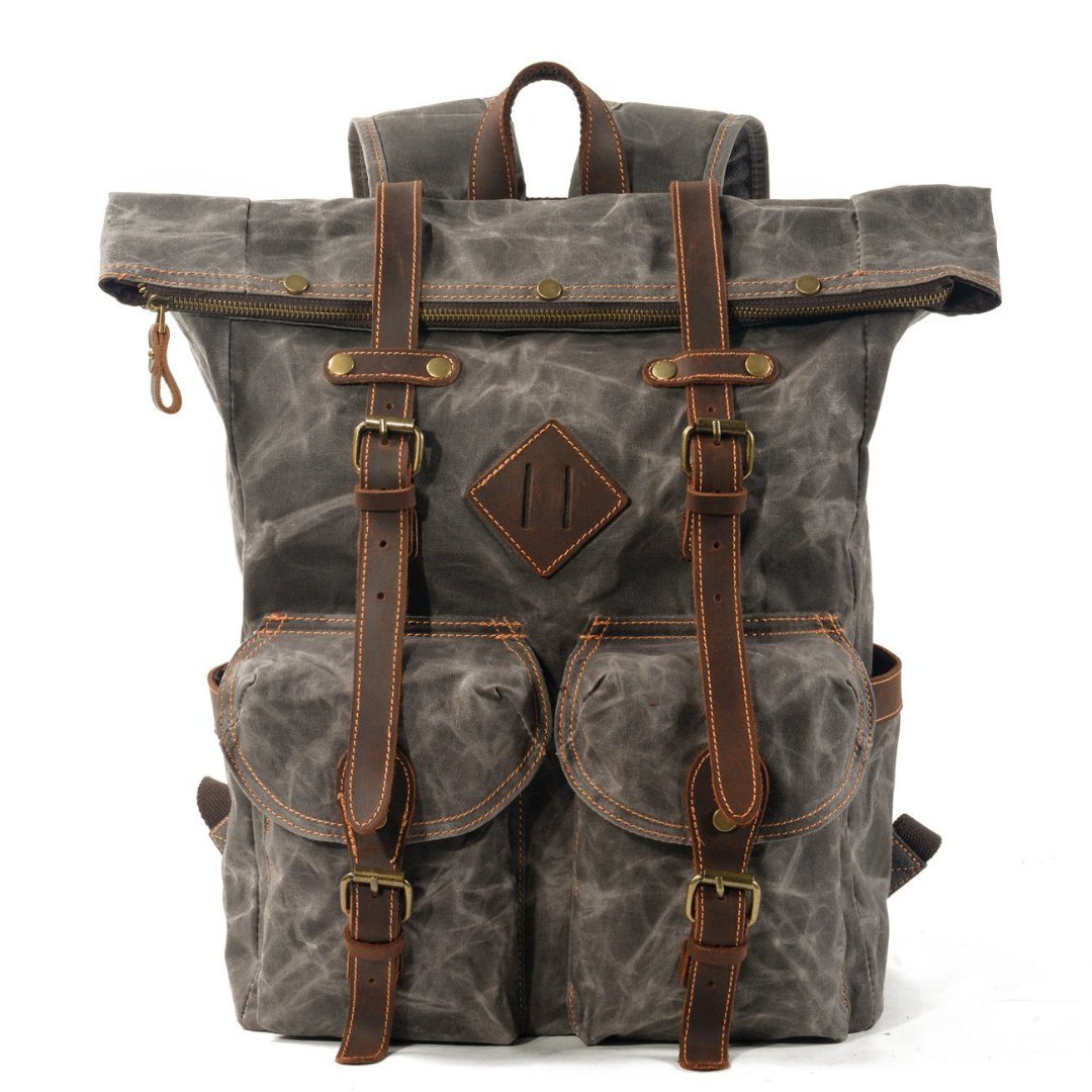 Wendell Vintage Rucksack mit Schnallen