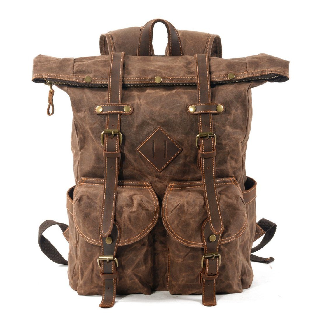 Wendell Vintage Rucksack mit Schnallen