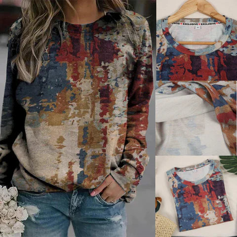 Eva Janssen – pullover mit abstraktem print