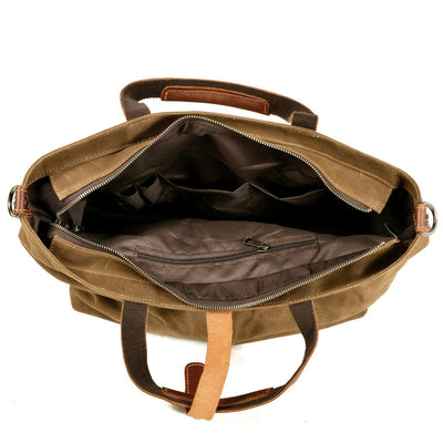 Dayton™ Vintage Schultertasche Aus Langlebigem Canvas & Leder – Unisex Mit Verstellbarem Gurt