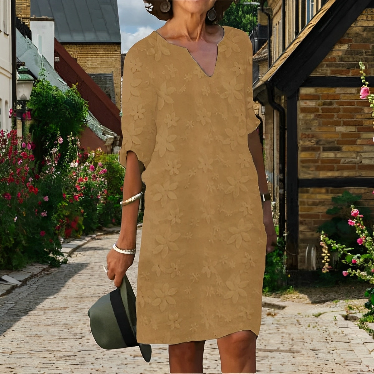 Julianna - Elegantes besticktes Kleid für Damen