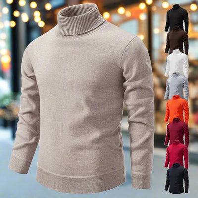 Jaxson - Rollkragenpullover aus Samt in schmaler Passform