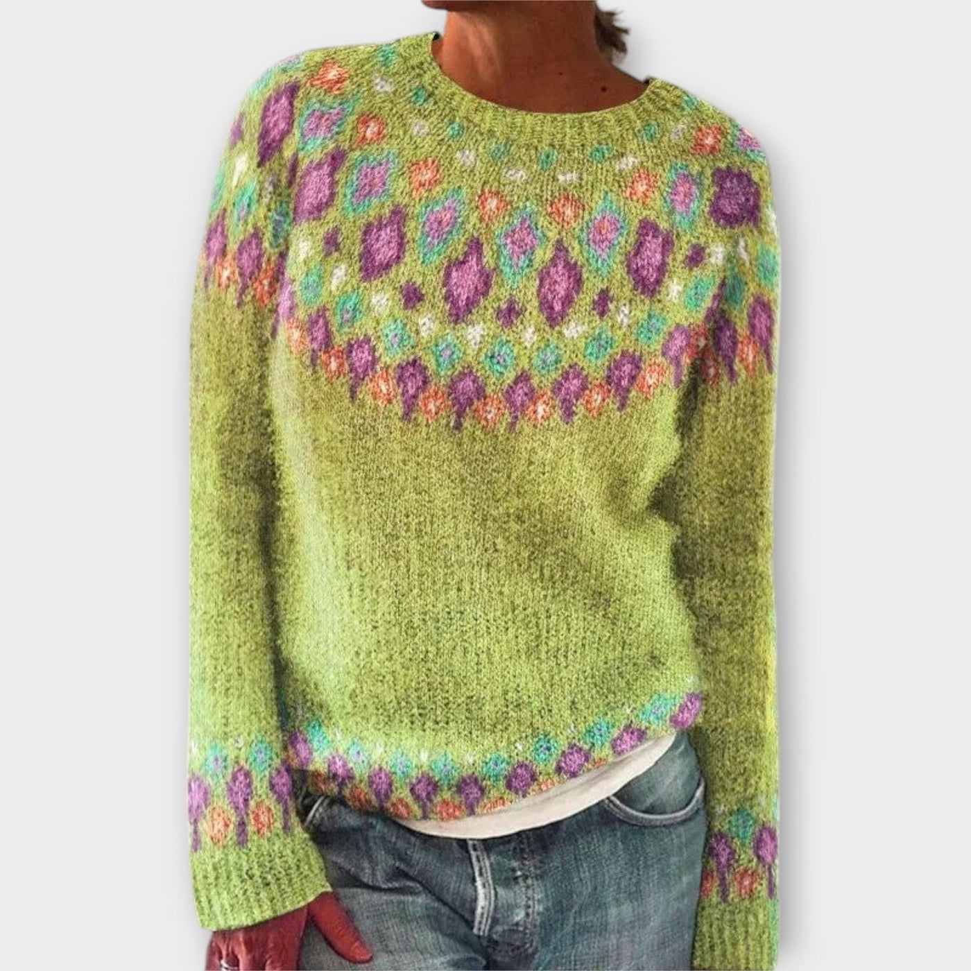 Fiona | Warmer Strickpullover mit Muster