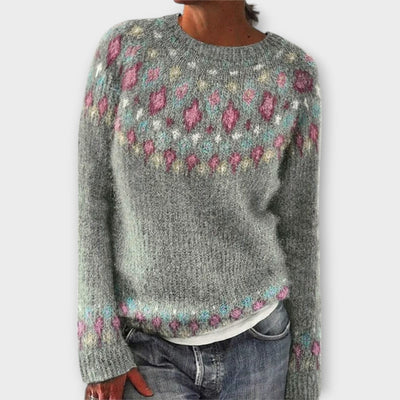 Fiona | Warmer Strickpullover mit Muster