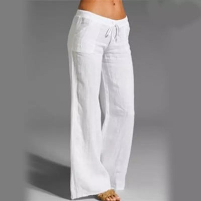 Eluna – Hochwertige Leinenhose mit weitem Bein