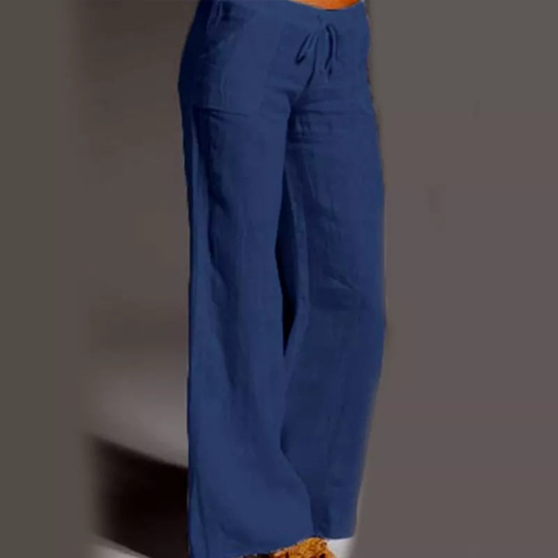 Eluna – Hochwertige Leinenhose mit weitem Bein
