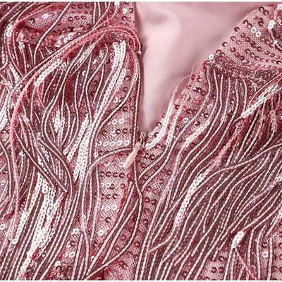 Laura - Cocktailkleid aus Federn im schicken Stil