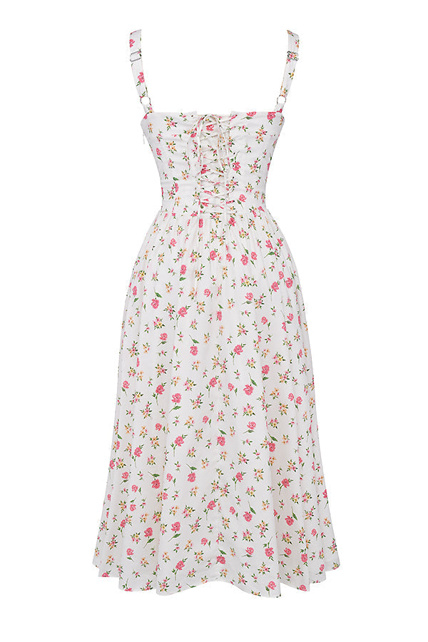 Geblümtes Midi-Sommerkleid
