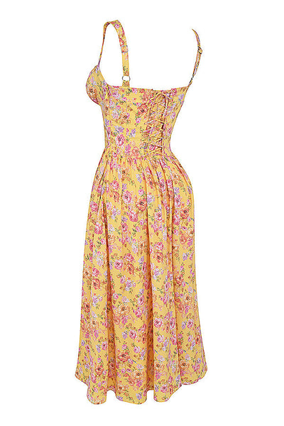 Geblümtes Midi-Sommerkleid
