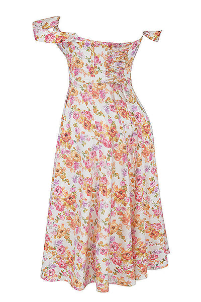 Geblümtes Midi-Sommerkleid