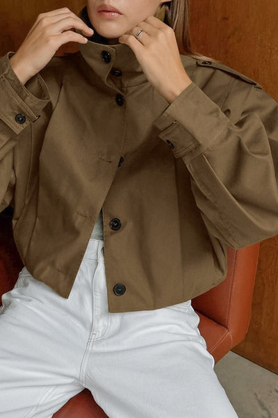 Katherine | Kurz Geschnittener Baumwollmantel