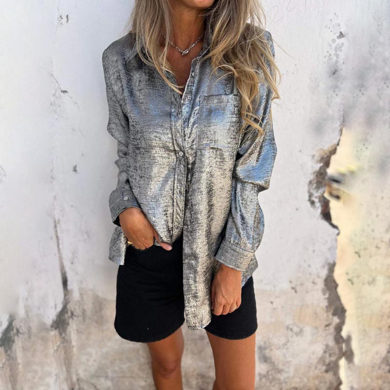 Rosalie | Elegante Bluse mit umgeschlagenem Kragen