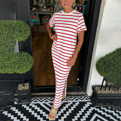 MariaCavalli Gestreepte Maxi Jurk