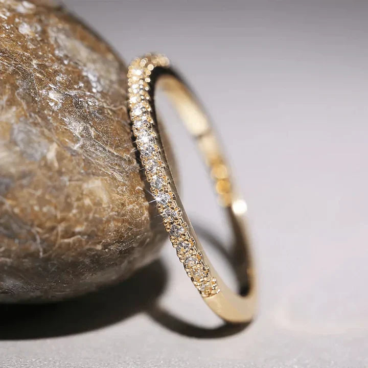 Palmina Verdalis Ring | Weißgold