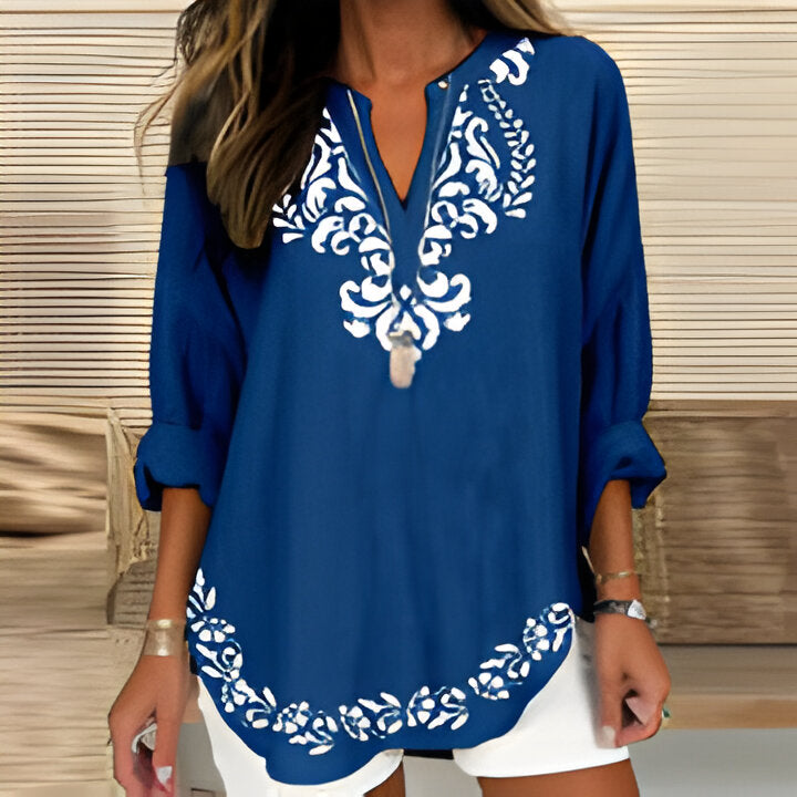 Manon | V-Ausschnitt Lange Ärmel