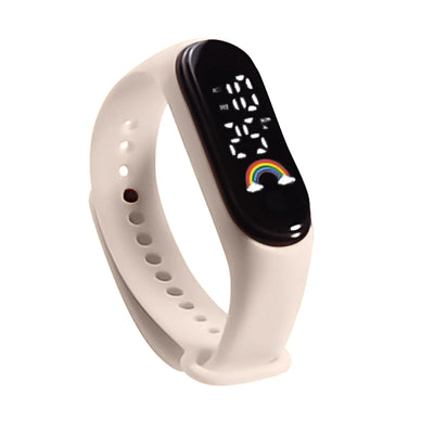 Jayline 3Bar Wasserfeste Digitaluhr Mit Silikonband, Ovales Gehäuse, Robuste Konstruktion