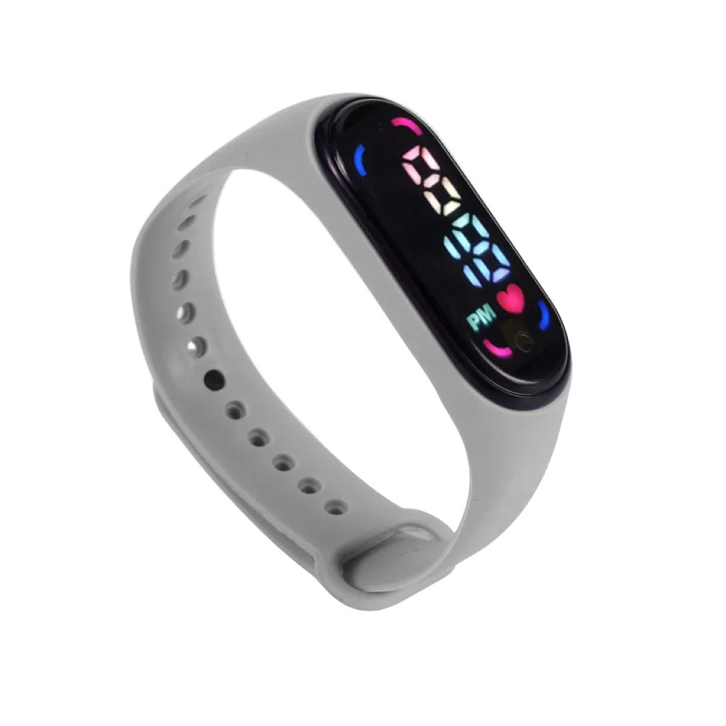 Daphne - 3 Bar Wasserdichte Digitaluhr Mit Robustem Silikonarmband, Ovalem Gehäuse, 45mm Zifferblatt