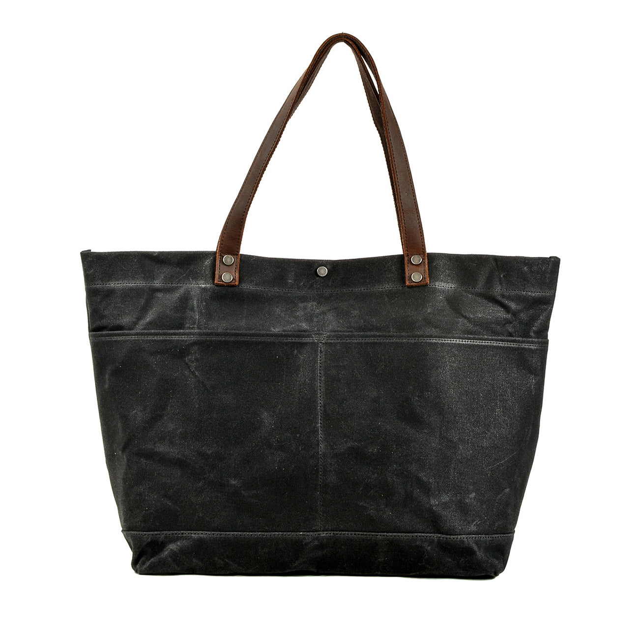 Bovec™ - Gewachste Canvas Schultertasche Mit Ledergriffen, Vintage-Design, 27L, Unisex