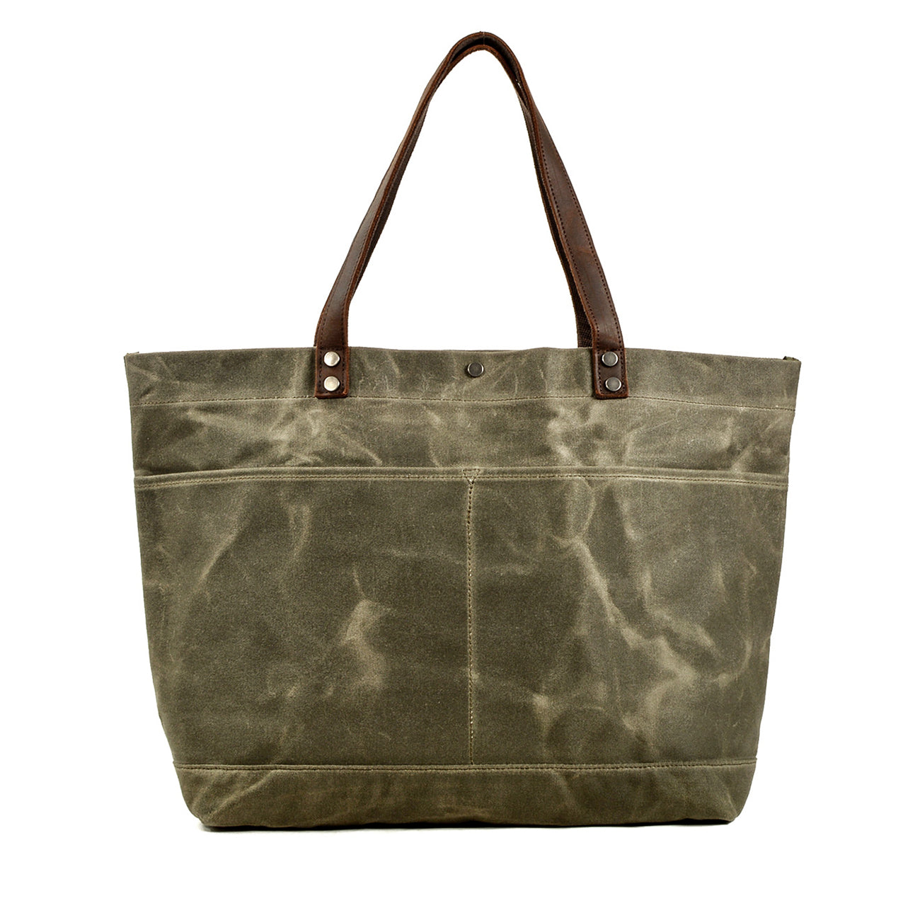 Bovec™ - Gewachste Canvas Schultertasche Mit Ledergriffen, Vintage-Design, 27L, Unisex