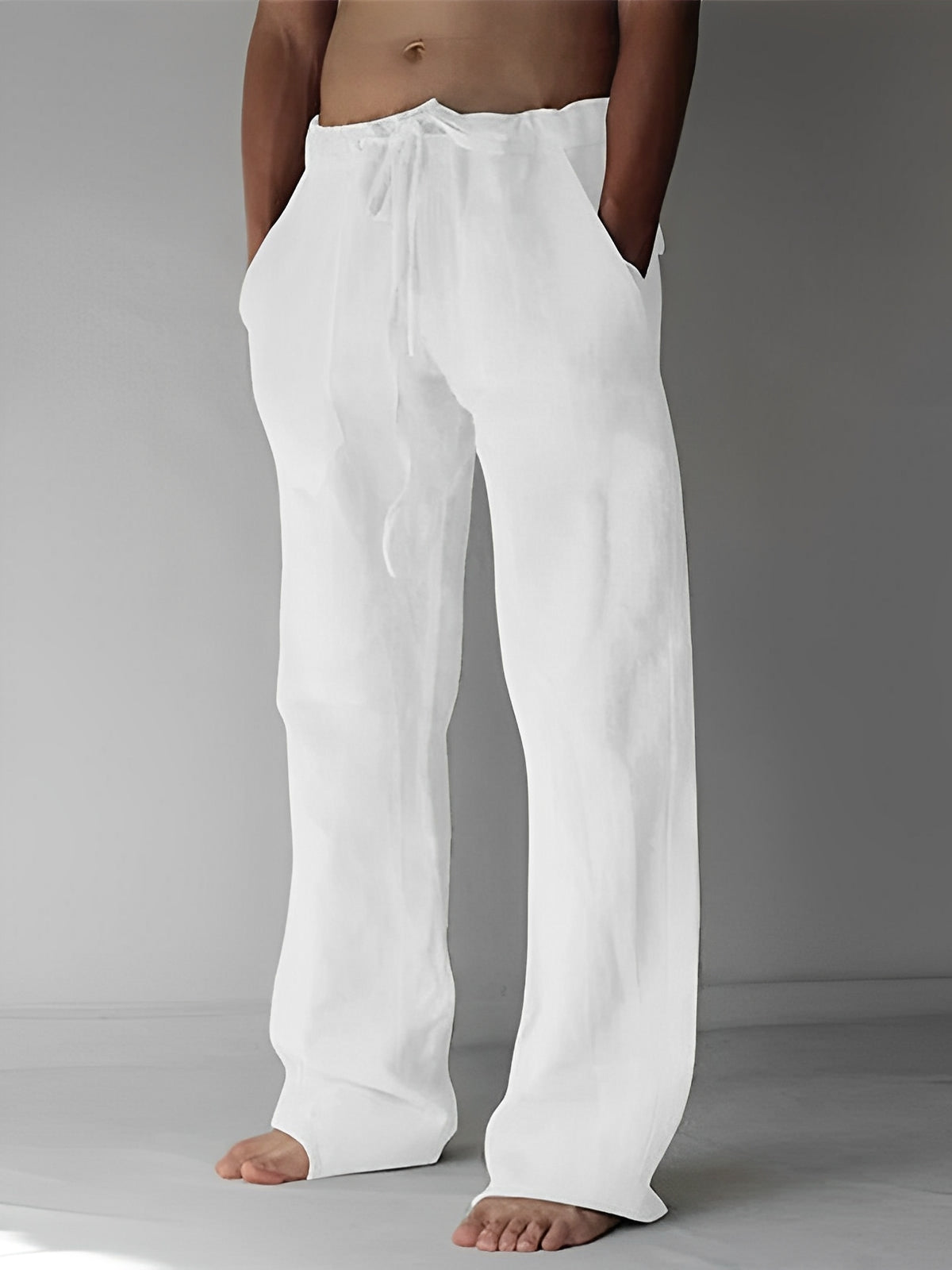 Garth - Leinen-Baggy-Hose für Herren