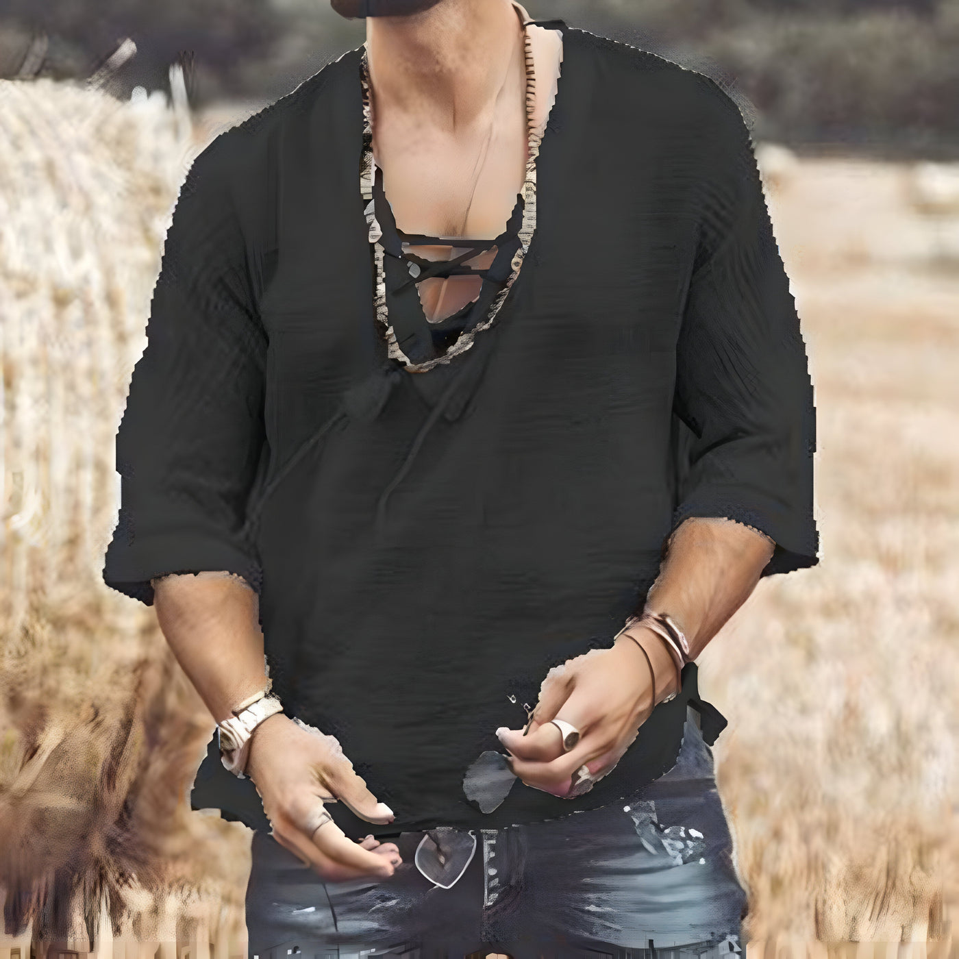 Malen | Stylische & Luftige Sommerbluse für Herren